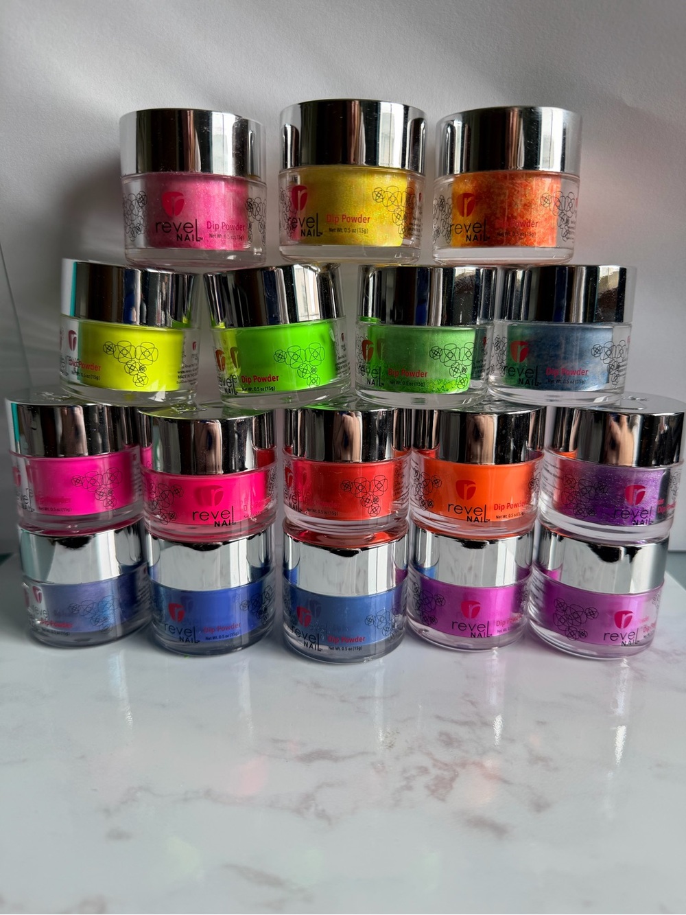Revel Nail Multi Neon Dip Powder Set - Assorted Bright Colors